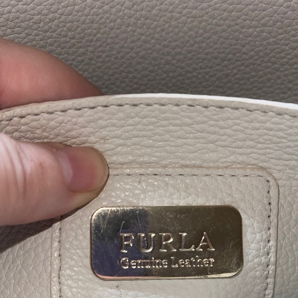 Furla Italian Luxury Cream Leather Tote Bag Exceptional Quality Furla Beautiful - Picture 13 of 16